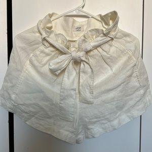 ARITZIA WILFRED White Paperbag Shorts